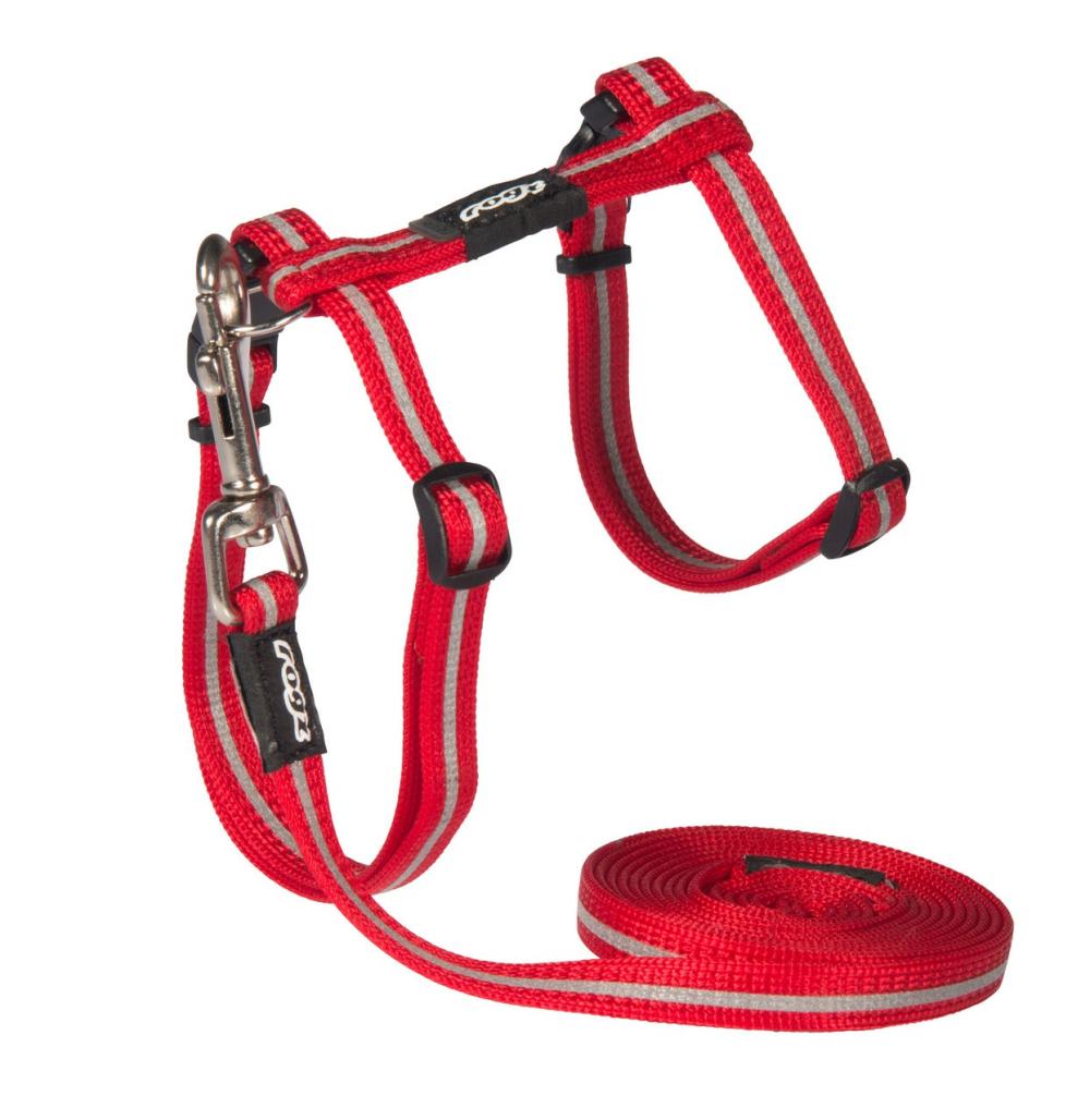 Alleycat Harness And Lead Set Red Cat